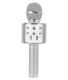 Karaoke microphone portable wireless speaker WS-858, Silver