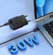 Įkroviklis Choetech PD5007 GaN USB-C PD 30W juodas