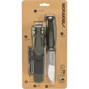 Lauko peilis Morakniv Kansbol su išgyvenimo rinkiniu, 109 mm, žalias