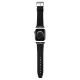 \"Karl Lagerfeld Saffiano Monogram\" dirželis \"Apple Watch\" (38/40/41mm), juodas