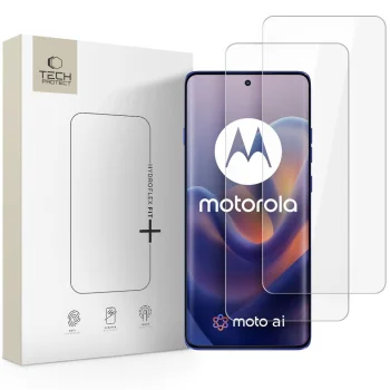 Apsauginė plėvelė Tech-Protect Hydro flex+, skirta Motorola Edge 60 / 60 Pro / 60 Fusion, 2 vnt.