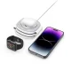 Tech-Protect QI15W-A32 3-in-1 MagSafe belaidis įkroviklis - pilkas