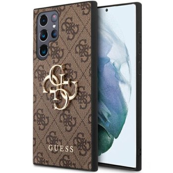 Guess GUHCS23L4GMGBR S23 Ultra S918 brown/brown hardcase 4G Big Metal Logo