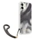 Guess iPhone 12 mini dėklas Marble Collection, pilkas