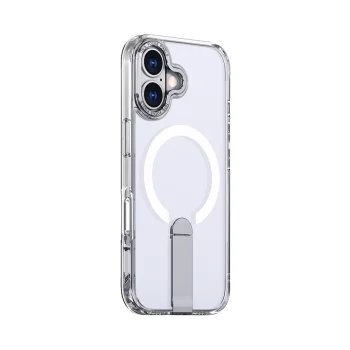 Hybrid Armor X Case for iPhone 17 with Stand and MagSafe, Transparent