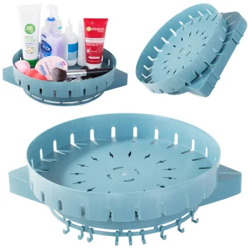 Sukama kampinė lentynėlė-organizatorius virtuvei ir voniai, 26 cm