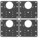 Malatec Hinge Repair Plates, 4 pcs, 9x9 cm