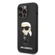 Apple iPhone 14 Pro Max 6.7\" Karl Lagerfeld Silicone Ikonik Case Cover, Black
