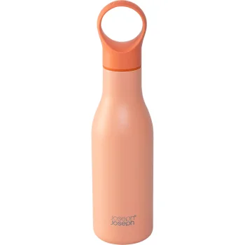Joseph Joseph Loop Vacuum Insulated Water Bottle 500ml Coral
