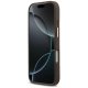 Guess 4G Logo Plate MagSafe dėklas telefonui iPhone 17 Pro, rudas