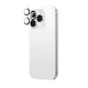 Kameros apsauginis stiklas AmazingThing iPhone 16 Pro / 16 Pro Max su aliuminio rėmeliu, sidabrinis
