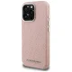 Karl Lagerfeld FW Stamped Karl MagSafe dėklas iPhone 16 Pro Max telefonui, rožinis