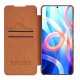 Nillkin Qin Wallet Case for Xiaomi Redmi Note 11T 5G / Poco M4 Pro 5G, Brown