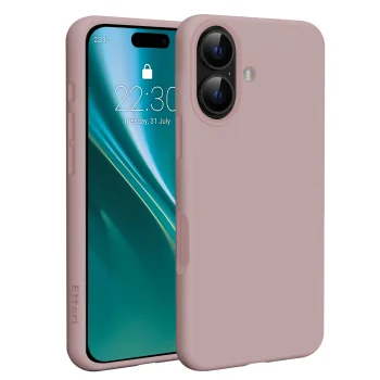 Dėklas Etteri Silicone Mag skirtas iPhone 17, šviesiai rožinis