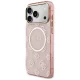 Guess IML Peony Dot MagSafe dėklas iPhone 17 Pro Max telefonui, rožinis