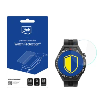 3mk Watch Protection hibridinis apsauginis stiklas, Huawei GT 3 SE 46 mm, 3 vnt.