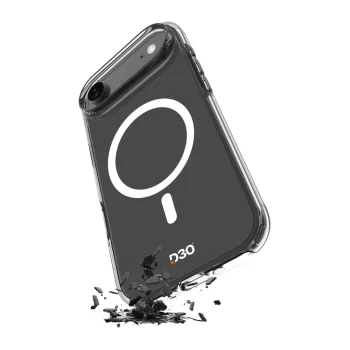 Puro iPhone 17 Air dėklas Impact Clear D3O MagSafe, skaidrus