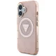 Guess IML Metal Glitter 4G MagSafe dėklas telefonui iPhone 16, rožinis