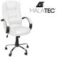 Ergonomiška biuro kėdė iš eko odos Malatec 23240, balta