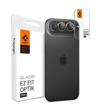 Spigen Optik Pro GLAS.TR EZ Fit Camera Lens Protector for iPhone Air, 2-Pack, Gold