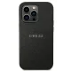 Guess dėklas iPhone 14 Pro telefonui Saffiano Strap, juodas