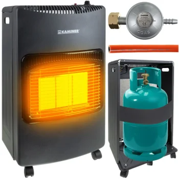 KAMINER Portable Gas Cabinet Heater 4200W for up to 60 m² CZ 26158