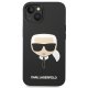 Karl Lagerfeld Silicone Karl\'s Head dėklas, skirtas iPhone 14 Plus, juodas