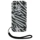 Karl Lagerfeld dėklas iPhone 16 telefonui IML Zebra Pattern & Cord, juodas