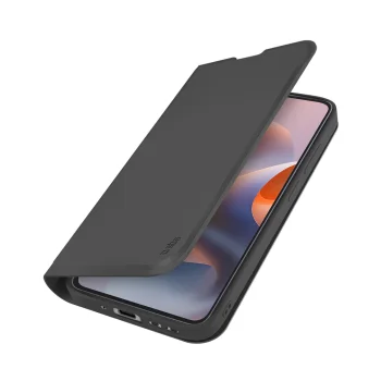 Atverčiamasis dėklas SBS Wallet Smooth skirtas Motorola Moto G86, juodas