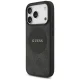 Guess dėklas iPhone 17 Pro telefonui 4G Circle Classic Logo MagSafe, juodas