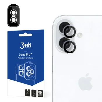 „3mk Lens Protection Pro“ kameros stiklo apsauga „iPhone 16 / 16 Plus“