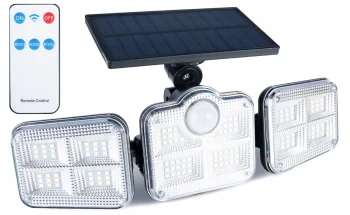 Modulinė saulės lempa su jutikliu, 122 LED