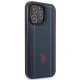 Apple iPhone 14 Pro Max 6.7\'\' US Polo Leather Stitch Case Cover (USHCP14XPFAV), Navy