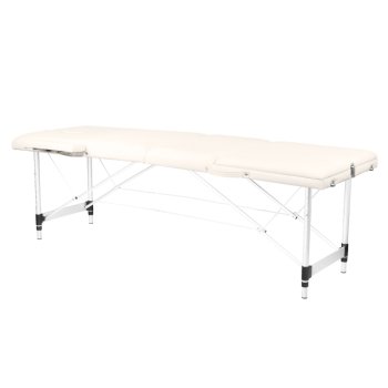 Activfizjo Komfort 3-Section Folding Aluminum Massage Table, Cream