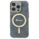 Guess dėklas iPhone 16 Pro telefonui IML 4G MagSafe, mėlynas