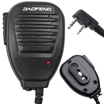 Baofeng BF-888 mikrofonas-garsiakalbis radijo stotelėms su PTT, juodas