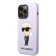 Karl Lagerfeld Silicone Ikonik dėklas skirtas iPhone 14 Pro Max, violetinis