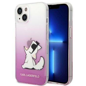 Karl Lagerfeld Choupette Fun dėklas, skirtas iPhone 14 Plus, rožinis