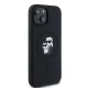 Karl Lagerfeld dėklas iPhone 15 / 14 Plus su MagSafe, Silicone Karl & Choupette, juodas