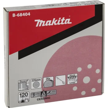 Šlifavimo diskai Makita 225 mm, K120, su kibiuoju tvirtinimu, 25 vnt.