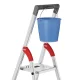 Kopėčios Hailo L51 StandardLine, 4 pakopų, iki 150 kg, sidabrinės