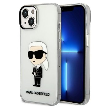 Karl Lagerfeld Ikonik Karl skaidrus dėklas iPhone 14 Plus / 15 Plus