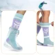 Qunature 037202 slidinėjimo kojinės, 43-48 (L/XL), violetinė-žalia