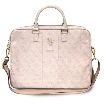 Guess 4G Big Logo nešiojamojo kompiuterio krepšys 16", rožinis