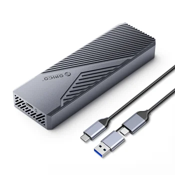 Orico CNM2-G20 M.2 NVMe SSD išorinis dėklas USB-C 3.2 20Gb/s, pilkas
