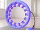 Masažinis lankas Hula Hoop su svoriu, reguliuojamas, violetinis