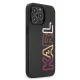 Karl Lagerfeld Multipink Brand dėklas iPhone 13 / 13 Pro, juodas