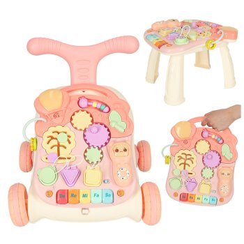 Musical Baby Push and Pull Walker with Table, 36x40x43 cm