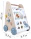 ECOTOYS edukacinis medinis stumdukas su veiklos centru