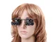 Watchmaker Magnifying Glasses with LED Light 20x 15mm, Black